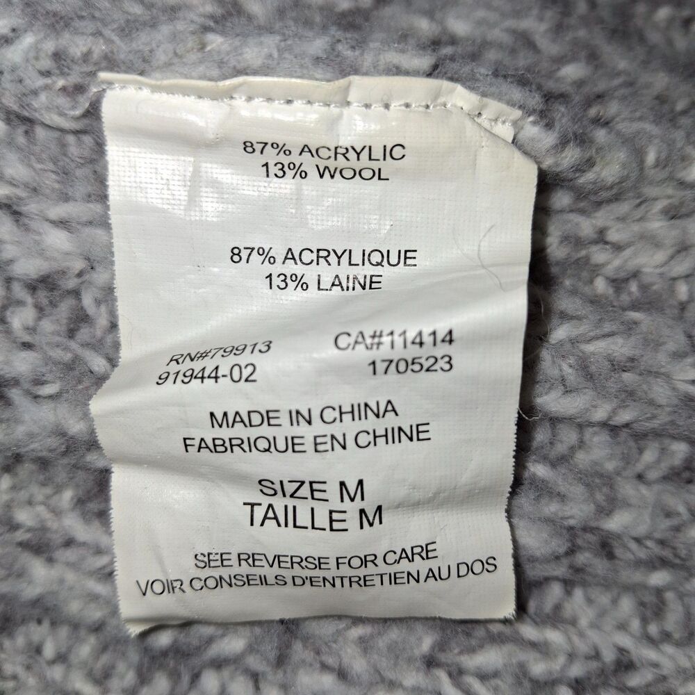 Motherhood Maternity Cardigan Women’s Medium Grey Knit Open Front Sweater - Picture 14 of 14